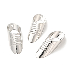 Платина Стойки обшивки латунные подвески, платина, 29x10x6 мм, отверстие : 1 мм