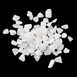 White Jade Natural White Jade Beads, Chip, No Hole/Undrilled, 5~15x3~7x1~5mm, about 4132pcs/1000g