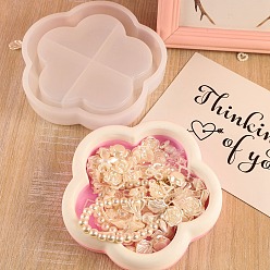 Цветок Цветочная ювелирная тарелка своими руками, силиконовые формы, формы для литья смолы, для уф-смолы, изготовление изделий из эпоксидной смолы, 155x155x33 мм, внутренний диаметр: 111x120 мм