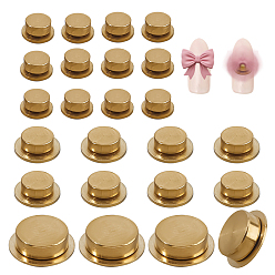 Без Покрытия 24шт. 3 стили латунь 3d вращающийся подшипник для нейл-арта, плоско-круглые, сырой (без покрытия), 0.5~1x0.25~0.3 см