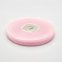 Pink Полиэстер бархат лента для упаковки подарка и украшения празднества, розовые, 3/8 дюйм (10 мм), о 50yards / рулон (45.72 м / рулон)