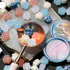 Светло-Синий 150 шт. Частицы сургуча, для ретро печать печать, отпечаток лапы, голубой, 10 мм