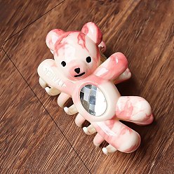 Светло-Коралловый Заколки для волос в виде когтей медведя, два тона, аксессуары для волос для женщин девушка, свет коралловый, 125x60x50 мм