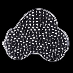 Прозрачный ABC пластиковые pegboards, для шариков плавкого предохранителя 5x5 мм, автомобиль, прозрачные, 89.5x103.5x5 мм