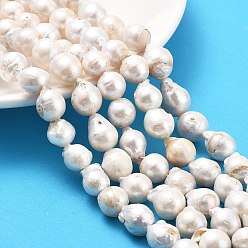 Мокасин Нити натуральных бусин с ядровым жемчугом, барочная жемчужина кеши жемчужина, самородки, класс 2а+, мокасин, 10~16x9~12 мм, отверстие : 0.7 мм, около 30~33 шт / нитка, 15.98~16.14 дюйм (40.6~41 см)