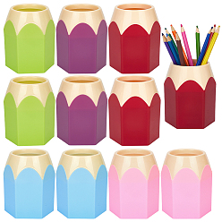 (52) Непрозрачная лаванда 10шт. 5 цвета, держатель для ручек из АБС-пластика, форма карандаша, разноцветные, 86x75x93 мм, внутренний диаметр: 50 мм, 2 шт / цвет