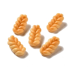 Сэнди Коричневый Кабошоны из непрозрачной смолы, имитация еды, декодирование, хлеб, песчаный коричневый, 29.5x16x15.5 мм