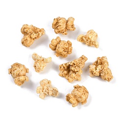 Цвет Древесины Непрозрачная смола декодирует кабошоны, попкорн, деревесиные, 15~28x18~21x11~13 мм