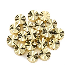 Настоящее золото 14K Латунные бусины, цветок, реальный 14 k позолоченный, 6x3 мм, отверстие : 1.2 мм