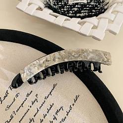 Темный Хаки Заколки для волос банан из ацетата целлюлозы (смолы), аксессуары для волос для женщин и девочек, Темный хаки, 128x35 мм