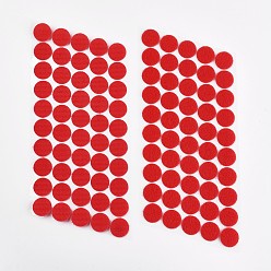Crimson Nylon Magic Tapes, Adhesive Hook and Loop Tapes, Flat Round, Crimson, 20mm