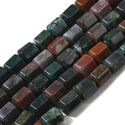 (RRHB277) Кристалл на подкладке из медово-бежевого цвета Природного индийского агата бисер нитей, шестиугольник призма, 10~11x9~10 мм, отверстие : 0.8 мм, около 39~40 шт / нитка, 15.16''~15.55'' (38.5~39.5 см)