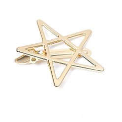Звезда Сплав зажимами волос, аксессуары для волос для женщин и девочек, звезда, 52x52 мм