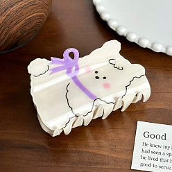 Медведь Акриловые коготь заколки, аксессуары для волос для женщин и девочек, медведь, 83x44x59 мм