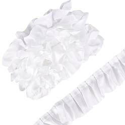 Blanc 1rouleau de rubans en polyester, avec carte d'affichage en carton, blanc, 2 pouces (50 mm), environ 5.00 yards (4.57m)/ensemble