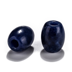 Sodalite Natural Sodalite European Beads, Large Hole Beads, Barrel, 15~17x12~13.5mm, Hole: 4.5~5mm