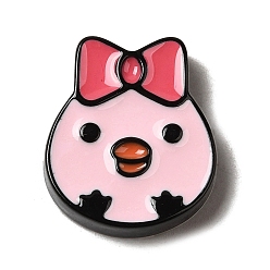 Цыпленок Непрозрачные кабошоны из смолы, мультяшные кабошоны, для изготовления ювелирных изделий, цыпленок, 24x20.5x5 мм