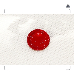 Красный Миниатюрная пластина из сплава, окрашенная распылением, для кукольных аксессуаров, притворяющихся опорными украшениями, красные, 18x3 мм