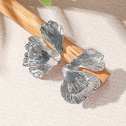 Цветок Серьги сплава, золотые, цветок, 55x40 мм