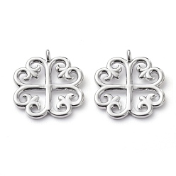 Платина Латунные подвески, долговечный, адинкра символы ньяме дуа, платина, 16x14.5x1.2 мм, отверстие : 1.5 мм