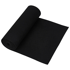 Черный Войлочная рулонная ткань, товары для поделок своими руками, чёрные, 300x2 мм, 3 м / рулон