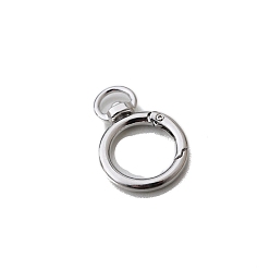 Platine Fermoirs pivotants à anneau en alliage de zinc, platine, 40x28mm