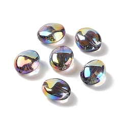 Colorful Acrylic Beads, Imitation Baroque Pearl Style, Oval, Colorful, 12x10.5x6.5mm, Hole: 1.3mm