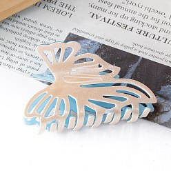 Персиковый Слойка Заколки для волос из ПВХ в форме бабочки, для женщин девушек, розовые, 52x87x50 мм