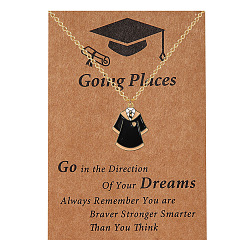 Clothes Ожерелья из сплава с подвеской на тему выпускного, золотые, одежда, 17.32 дюйм (44 см)