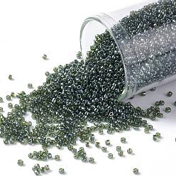 (119) Transparent Luster Olivine Круглые бусины toho, японский бисер, (119) прозрачный глянцевый оливин, 15/0, 1.5 мм, отверстие : 0.7 мм, Около 135000 шт / фунт