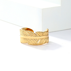 Золотой Стильный лист 201 этнические манжеты из нержавеющей стали, винтажный ближневосточный дизайн, золотые, внутренний диаметр: 16~18 мм