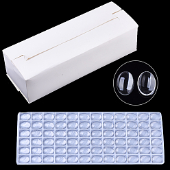 Прозрачный Прозрачные стеклянные кабошоны, овальные, прозрачные, 25x18x5.5 мм, около 1152 шт / коробка