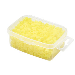 Светло-хаки 1 коробка 5 мм hama beads pe diy fuse beads refills for kids, трубка, светлый хаки, 5x5 мм, отверстия: 3 мм, около 500 шт / коробка