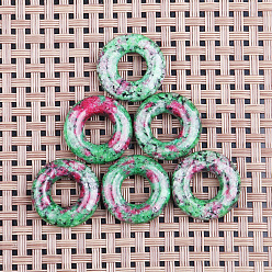 Rubin in Zoisit Natürliche Rubin in Zoisit Anhänger, Donut Charms, 20 mm, Innendurchmesser: 8 mm