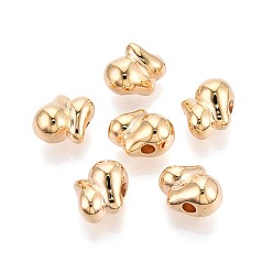 Light Gold CCB пластиковые шарики, слеза, золотой свет, 10x10x8 мм, отверстие : 2.2 мм