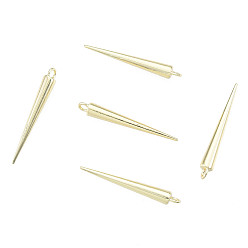 Light Gold Подвески из сплава , без кадмия, без никеля и без свинца, конус, золотой свет, 35.5x4.5 мм, отверстие : 2 мм
