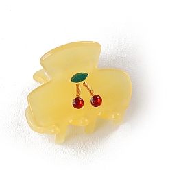 Золотистый Заколки для волос из пвх, золотые, 32x28 мм