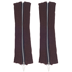 Кокосово-Коричневый Рукава из акриловых волокон, гетры на молнии, кокосового коричневый, 408x120x9 мм