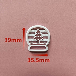 Christmas Tree Christmas Plastic Molds, Clay Cutters, Clay Modeling Tools, for Earring Making, Christmas Tree, 3.9x3.55cm