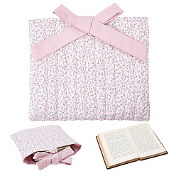 Pink Bolsas de embalaje de tela con estampado floral y correas., Rectángulo, rosa, 280x320x4 mm