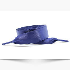 Средний Синий Шифер Плоские полиэстеровые шнурки, замена шнурков, средний грифельно-синий, 1240x20 мм