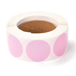 Pink Самоклеящиеся чистые круглые бумажные подарочные бирки наклейки, клейкие этикетки, для праздничного, свадебные подарки, розовые, 2.5 см