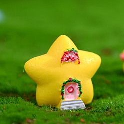 Желтый Миниатюрные украшения из смолы, аксессуары для домашнего кукольного домика с микро-ландшафтом, притворяясь опорными украшениями, желтые, 46x42 мм