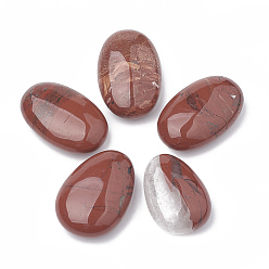 Red Jasper Natural Red Jasper Oval Palm Stone, Reiki Healing Pocket Stone for Anxiety Stress Relief Therapy, 38~43x27~30x14~16mm