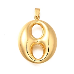 Золотой 304 подвески из нержавеющей стали, овальный шарм, золотые, 30x23x8 мм, отверстие : 5.5x3 мм