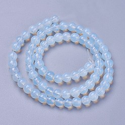 Opalite Opalite Round Beads Strands, 6mm, Hole: 1mm, about 69pcs/strand, 16.1 inch