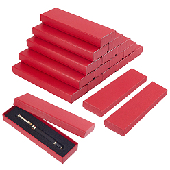 Red Cardboard Pen Cases, with Sponge, Fourtain Pen Box, Office & School Supplies, Rectangle, Red, 180x51x24mm