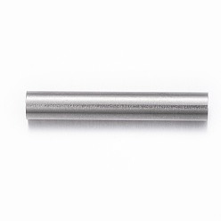 Stainless Steel Color Tarnish Resistant 304 Stainless Steel Tube Beads, Stainless Steel Color, 25x4mm, Hole: 3mm