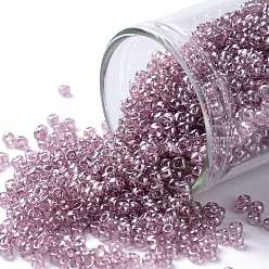 (110) Transparent Luster Light Amethyst Круглые бусины toho, японский бисер, (110) прозрачный блеск светлый аметист, 11/0, 2.2 мм, отверстие : 0.8 мм, Около 50000 шт / фунт