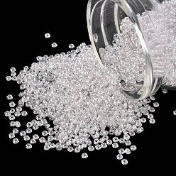 (1066) Pale Purple Lined Crystal Toho 11/0 полукруглые бусины, японский бисер, (1066) бледно-пурпурный кристалл, 2.2x0.9 мм, отверстие : 0.8 мм, около 78000шт./фунт(450г)